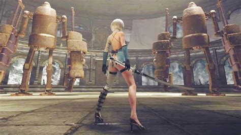 NieR Automata DLC Gameplay 2B Kainé s Oufit Arena New Hair Colors