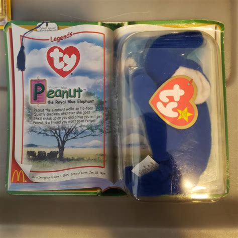 Mavin Ty Beanie Baby Mcdonalds Peanut The Royal Blue Elephant Rare