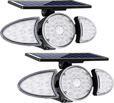 Emaner Outdoor Solar Flood Light Dusk Til Dawn 100w Equiv Motion