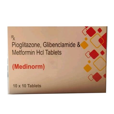 Pioglitazone Glibenclamide Metformin Tablet 5 Mg At Rs 205 Box In