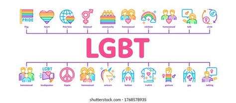 Lgbt Icon Set Contains Editable Icons Stock Vector Royalty Free