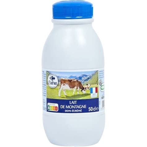 Lait Demi Ecreme St Rilis Uht De Montagne Carrefour La Bouteille De