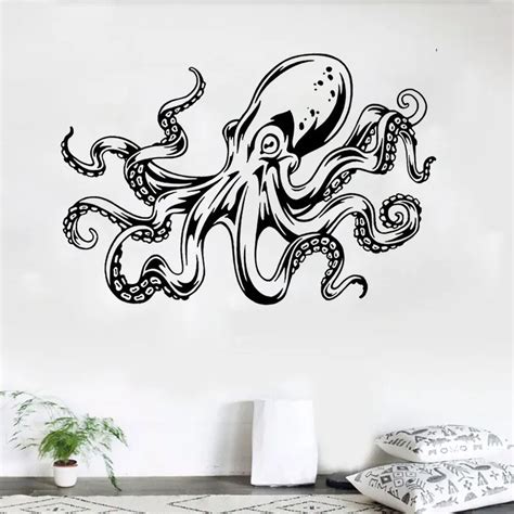 Octopus Wall Decal Art Decor Sticker Decal Sticker Living Room