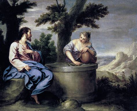 Christ And The Samaritan Woman Painting By Alonso Cano