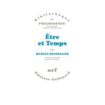 Être et Temps broché Martin Heidegger François Vezin Achat Livre