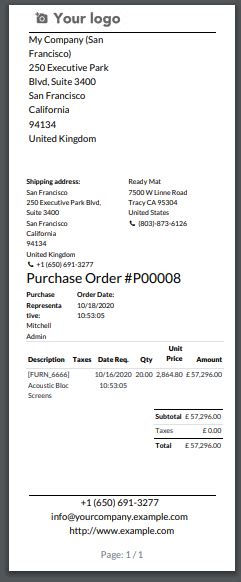 Purchase Order Receipt Report V Store