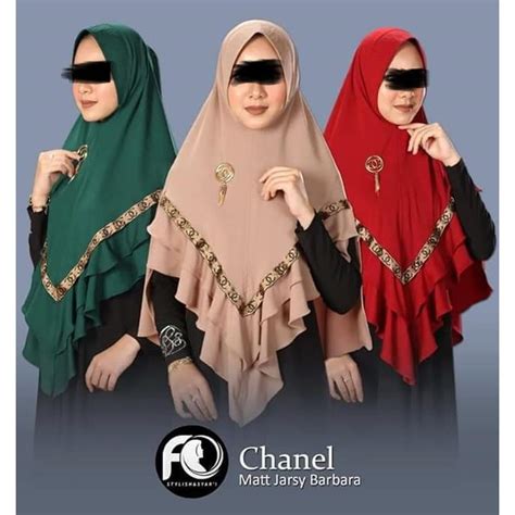 Jual Jilbab Jersey Instan//Jilbab FO Chanel//Jilbab Jersey Kriwil ...