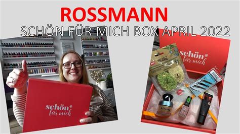 ROSSMANN Schön für mich Box April 2022 gewonnen unboxing YouTube