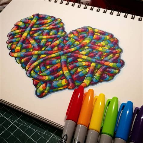 This Is One Of My Favorite Things To Draw Zendoodle Rainbow Tangles Very Meditative To Draw