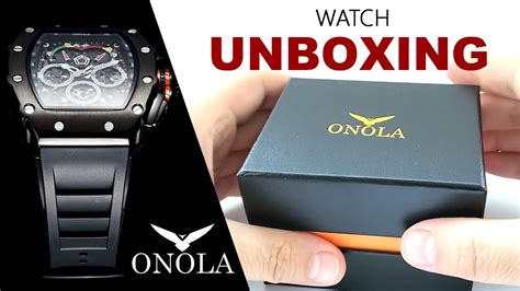 Unboxing Onola Black Mclaren Dial Watch Is This A Good Quality Richard