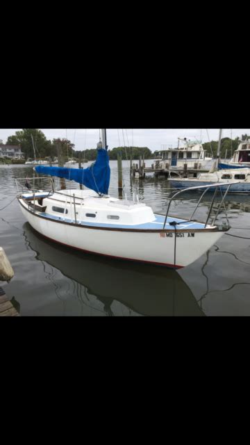 1979 Cape Dory 24 Foot Sail Boat W 35 Mercury Outboard Cape Dory