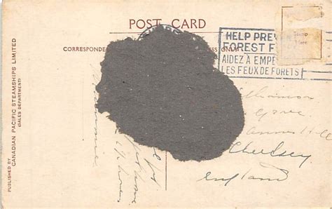 Ss Empress Of Scotland Canadian Pacific Steamship Co Ship Postal Used