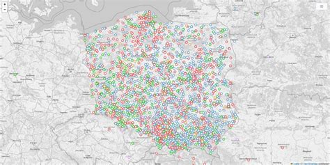 Mapa ulic szkół kościołów pomników nazwanych na cześć jedynego