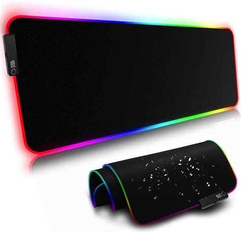 PODKŁADKA POD MYSZKĘ RGB LED GAMINGOWA DUŻA XXL 11656251277