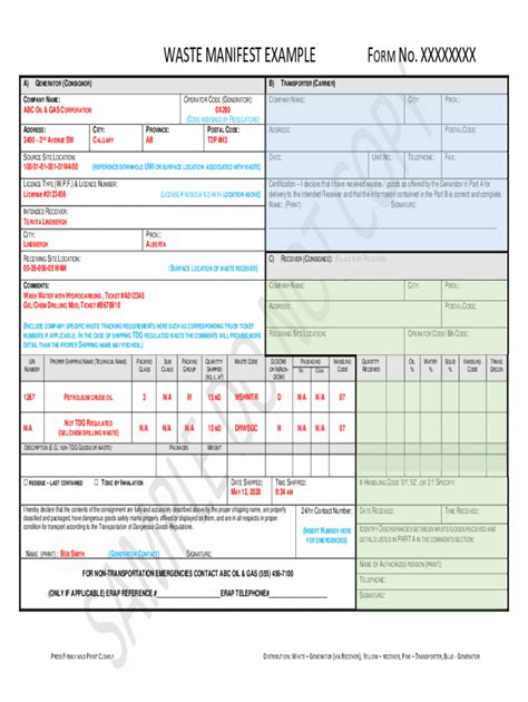 Fillable Online PDF Waste Form Final Alberta Energy Regulator Fax