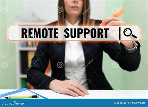 Text Caption Presenting Remote Support Conceptual Photo Help End Users