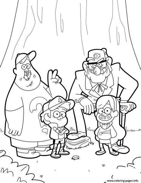 Gravity Falls Para Colorear Pintar E Imprimir Imprimir Gratis Porn