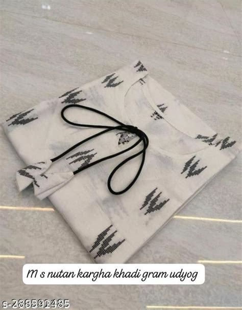 White Ikkat Kurti