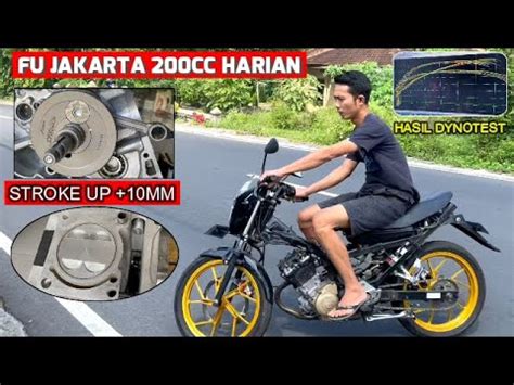 BORE UP STROKE UP SATRIA FU 200CC HARIAN DARI JAKARTA YouTube