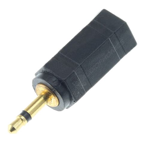 Adapter Jack 2 5mm Male Mono To Jack 3 5mm Female Mono Gold Plated