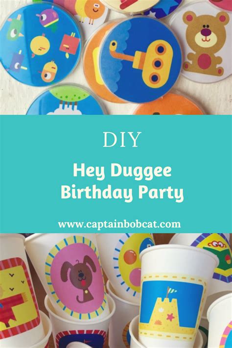 DIY Hey Duggee Theme Birthday Party - Captain Bobcat