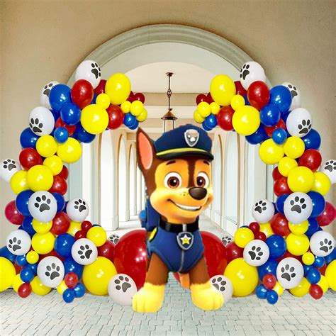 STK Paw Print Balloon Garland Kit Compatible For Skye Paw Patrol