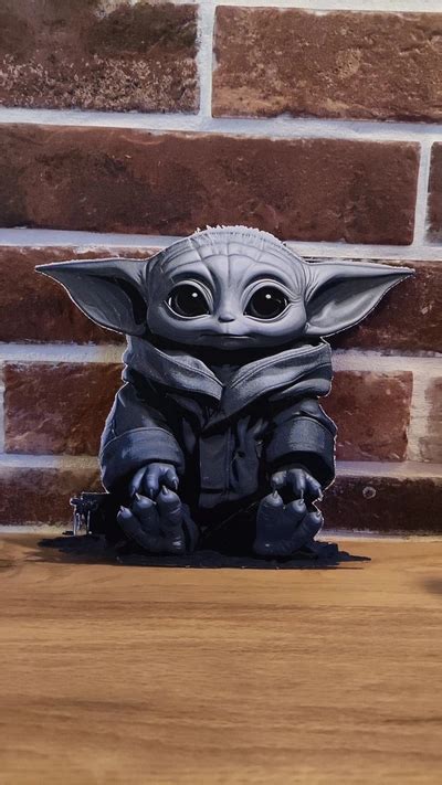 Star Wars Inspired Baby Yoda Jedi Training Hueforge Grogu By Chris