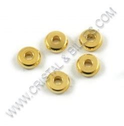 Billes 6x2mm Acier inoxidable Or 304 Qté 10