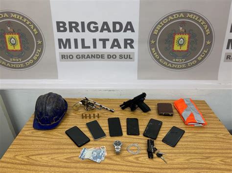 Ladrões trocam tiros a Brigada Militar após assaltar obra e acabam