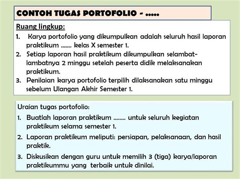 Contoh Portofolio Tugas Download Contoh Lengkap Gratis ️