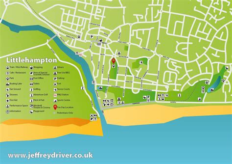 littlehampton map graphic design jeffrey driver design web