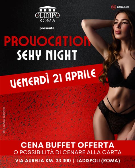 PROVOCATION SEXY NIGHT Olimpo Club Privé Roma Scambio Coppie