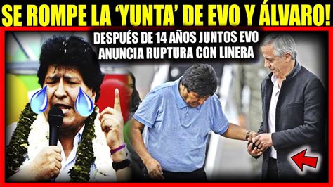 Muy Dolido Y Despu S De A Os Juntos Evo Anuncia Su Ruptura Con