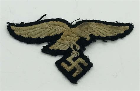 Luftwaffe Cap Eagle On Black Background Herman Goering In Helmet