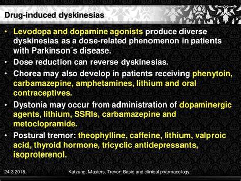 Drug induced dyskinesias