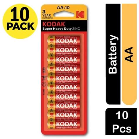 KODAK Super Heavy Duty ZINC Batteries AAA