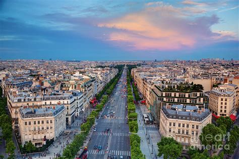 Avenue Des Champs Elysees In Paris France Photograph by Michal Bednarek