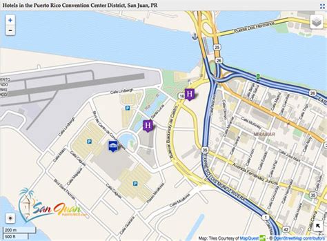 Puerto Rico Convention Center Hotels Map & Guide