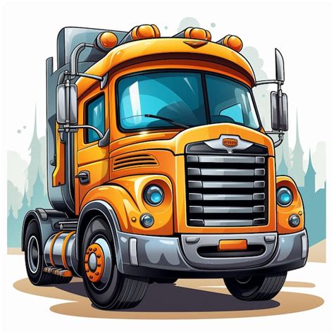 Premium Photo Truck Logo Cartoon