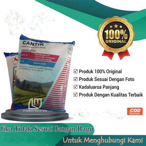 Jual Pupuk Cantik Calcium Ammonium Nitrate Kemasan Kg Pabrik Kg