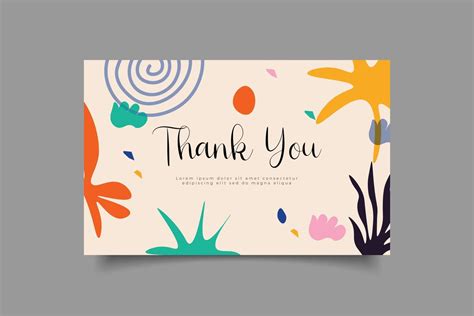 thank you card template design 17299645 Vector Art at Vecteezy