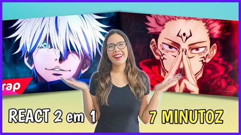 React Em Minutoz Jujutsu Kaisen Rap Do Itadori Yuji E Sukuna