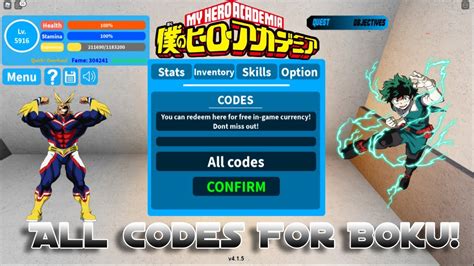 New Codes Boku No Remastered Roblox Youtube