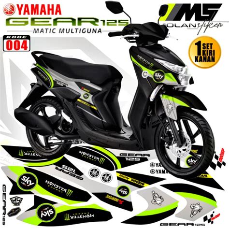 HIJAU STABILO Yamaha Mio GEAR 125 Decal Sticker Striping Variation