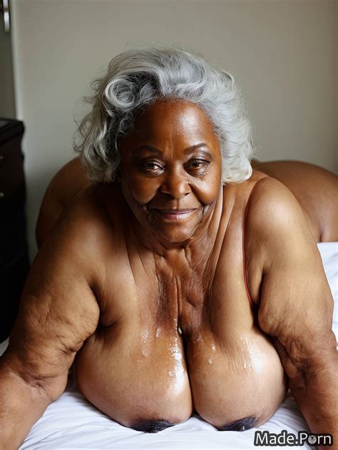 Porn Image Of Woman Ssbbw Oiled Body Saggy Tits Big Tits African American Created By AI