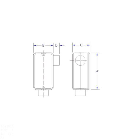 Condulete Fixo 1 Tipo LR Sem Tampa Sem Rosca Pintura