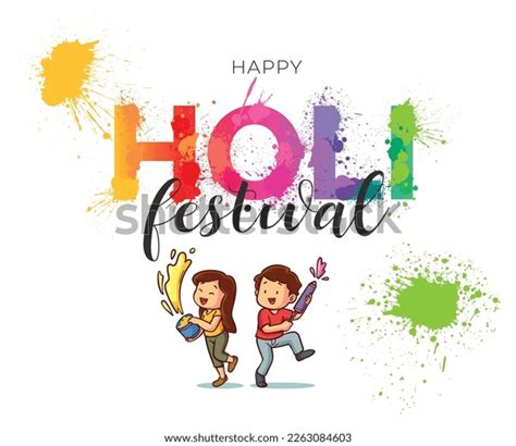 Holi Festival Poster Template Vector Stock Vector (Royalty Free ...