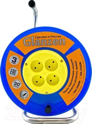 Glanzen EB-30-014 Удлинитель на катушке купить в Минске, Гомеле ...
