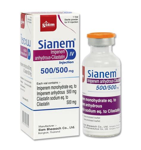 Sianem Dosage And Drug Information Mims Thailand