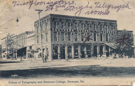 Coweta County Ga, Church, and Cemetery History: Post cards show a towns ...